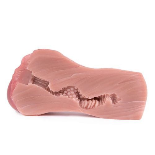 Rubber Vagina Artificial Real Yoni Design  - Side View