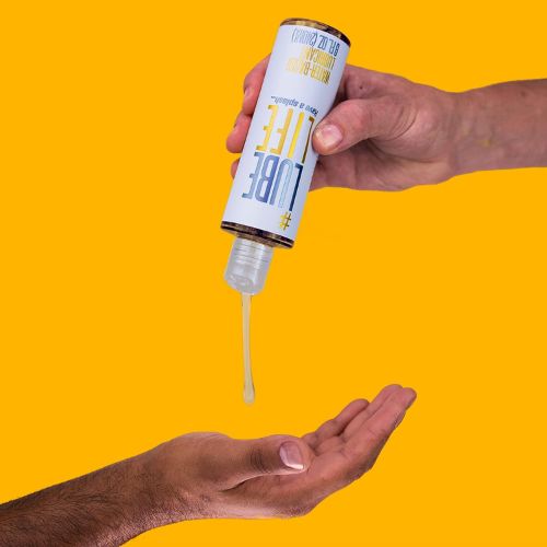 Lube Life Water Based Sex Personal Lubricant - Back View