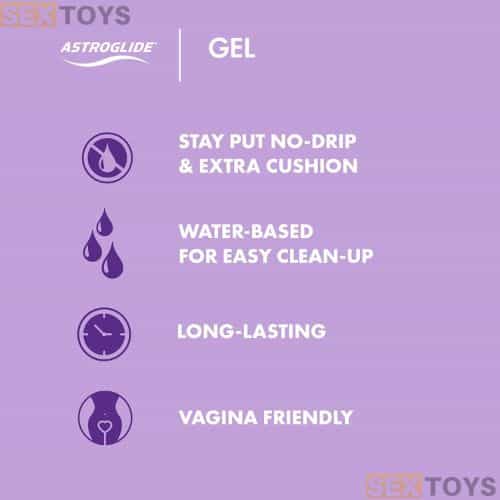 Astroglide Gel Personal Lubricant - Back View