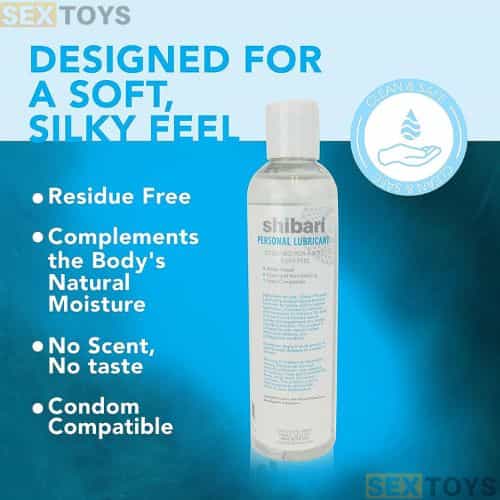 Shibari Premium Water-Based Lubricant - Back View
