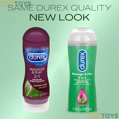 Durex Massage & Play 2 in 1 Lubricant - Side View