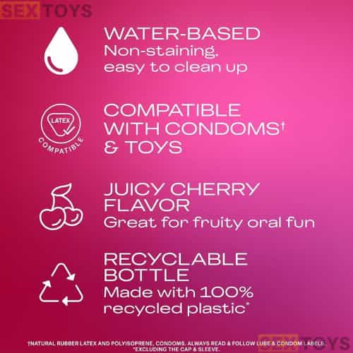Durex Cherry Flavored Personal Lubricant - Back View