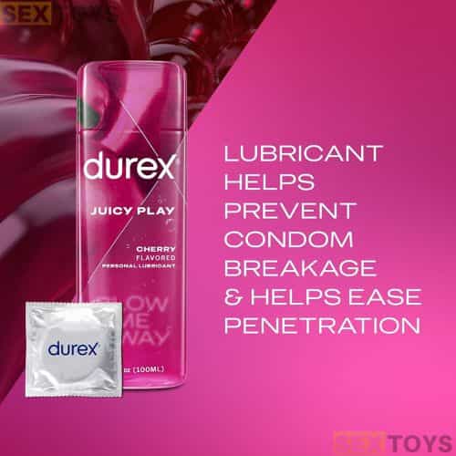 Durex Cherry Flavored Personal Lubricant - Detail View