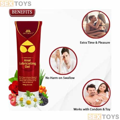 Intimify sexual lubricant gel anal lubricant gel - Side View