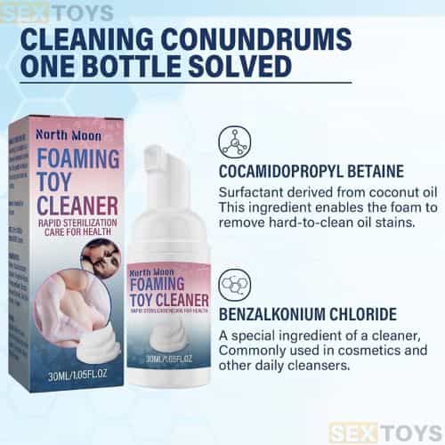 VEFSU Adult Toy Foam Cleaner Dry Cleaner - Back View