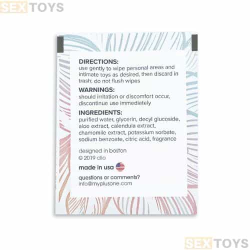 plusOne Personal Wipes for Adults Toys Cleaning - Detail View