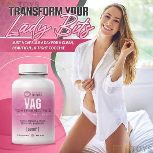 Pretty Privates Vagina Tightening Pills for Women - Side View