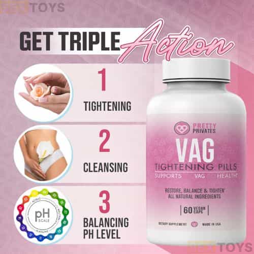 Pretty Privates Vagina Tightening Pills for Women - Back View