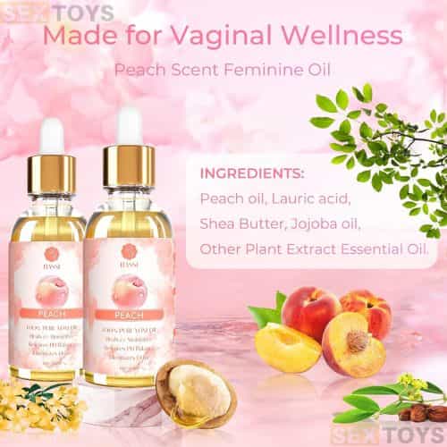 2 Pack Yoni Essential Oil Organic Feminine Oil - Side View