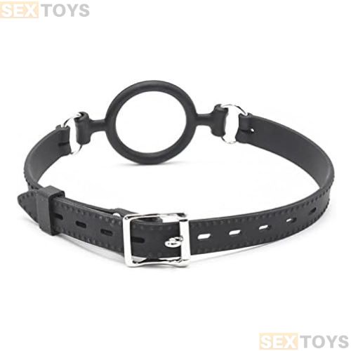 BDSM O Ring Open Mouth Gag Fetish Slave - Side View