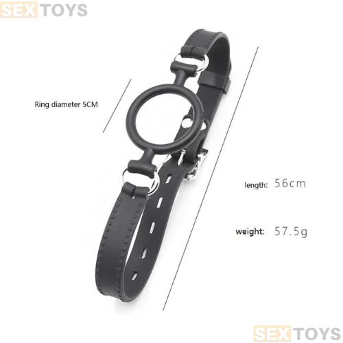 BDSM O Ring Open Mouth Gag Fetish Slave - Back View